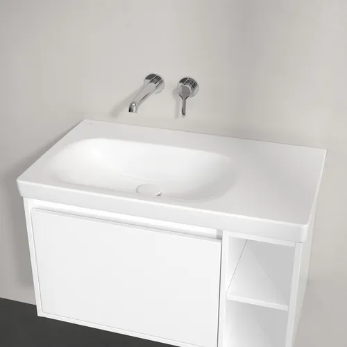 Bild von VILLEROY BOCH Skyla Schrankwaschtisch, 800 x 460 x 160 mm, Weiß Alpin CeramicPlus, ohne Überlauf #5A52L4R1