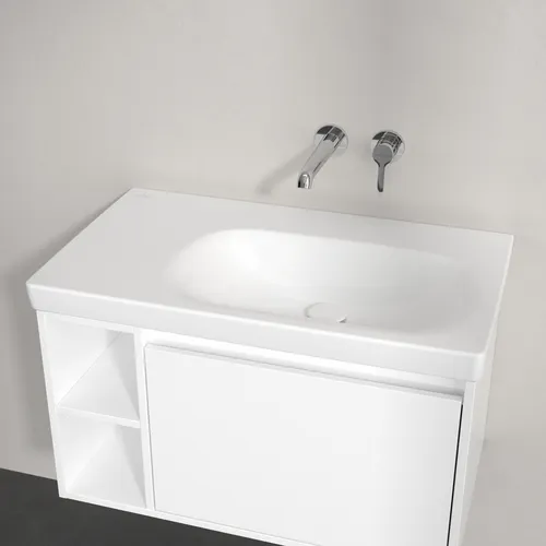 Bild von VILLEROY BOCH Skyla Schrankwaschtisch, 800 x 460 x 160 mm, Weiß Alpin CeramicPlus, ohne Überlauf #5A52R4R1