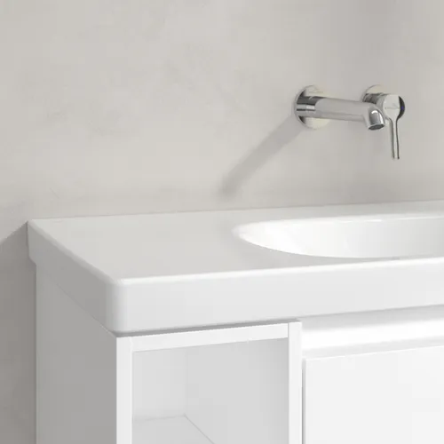 Bild von VILLEROY BOCH Skyla Schrankwaschtisch, 800 x 460 x 160 mm, Weiß Alpin CeramicPlus, ohne Überlauf #5A52R4R1