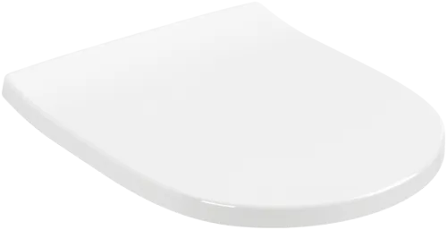 Bild von VILLEROY BOCH O.novo WC-Sitz SlimSeat, mit Absenkautomatik (SoftClosing), mit abnehmbaren Sitz (QuickRelease), Weiß Alpin #8M82S101