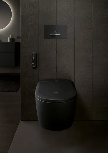 Bild von VILLEROY BOCH ViClean Dusch-WC Supreo Select, Pure Black CeramicPlus #V16EN3R7