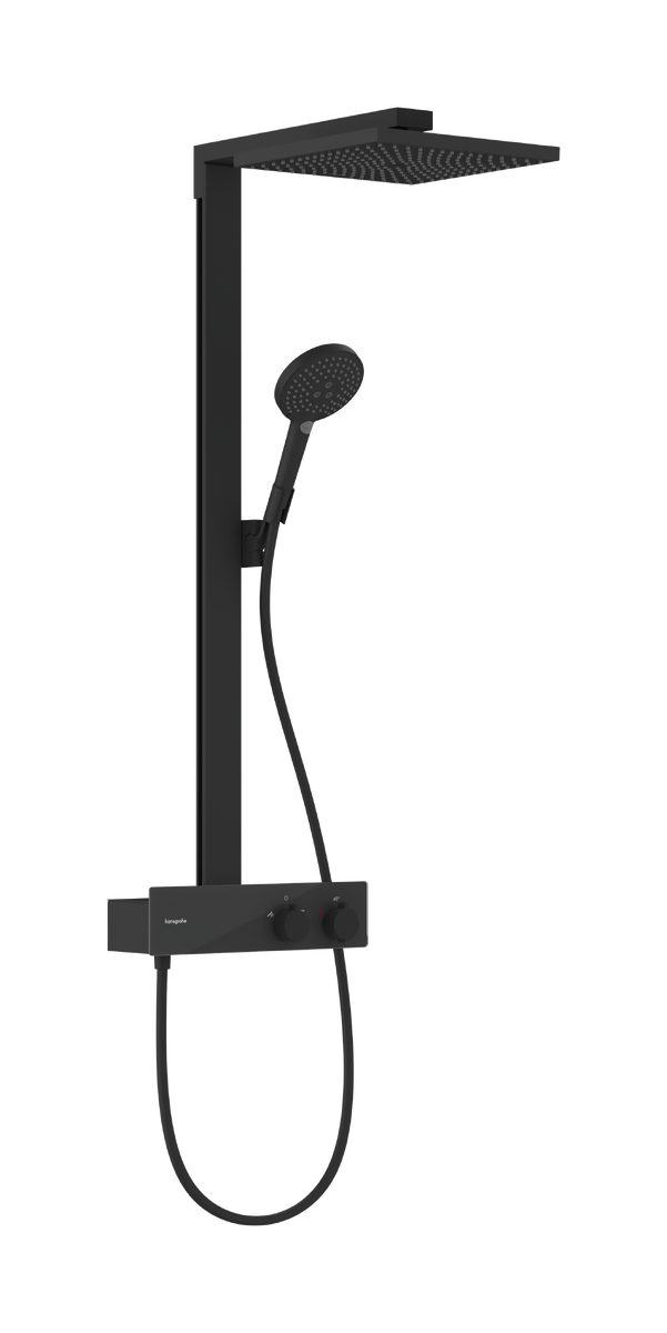 Bild von HANSGROHE Raindance E Showerpipe 300 1jet mit ShowerTablet 350 #27361670 - Mattschwarz
