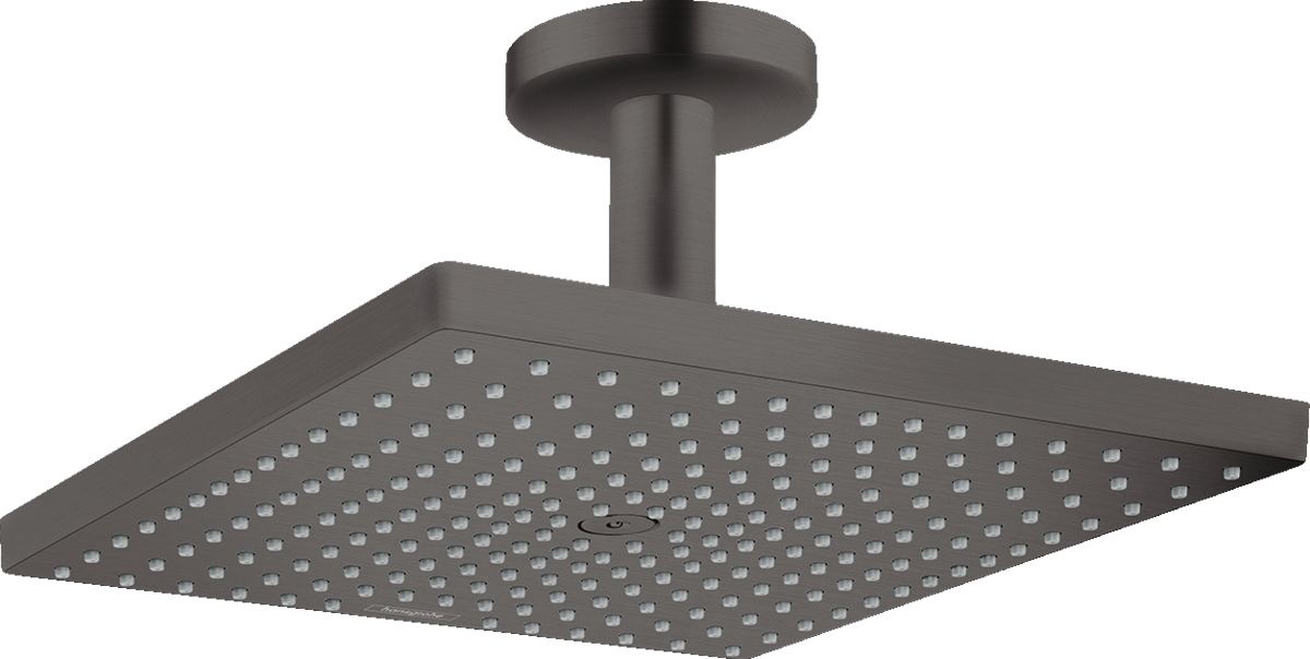 Bild von HANSGROHE Raindance E Kopfbrause 300 1jet EcoSmart mit Deckenanschluss #26251340 - Brushed Black Chrome