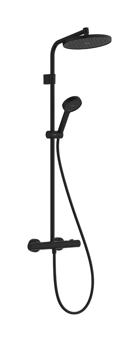 Bild von HANSGROHE Activera S Showerpipe 240 1jet EcoSmart+ mit Ecostat Fine Varia #28083670 - Mattschwarz