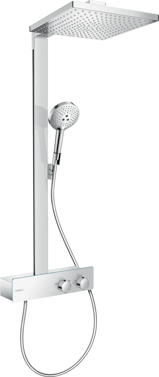 Bild von HANSGROHE Raindance E Showerpipe 300 1jet EcoSmart mit ShowerTablet 350 #27362700 - Mattweiß