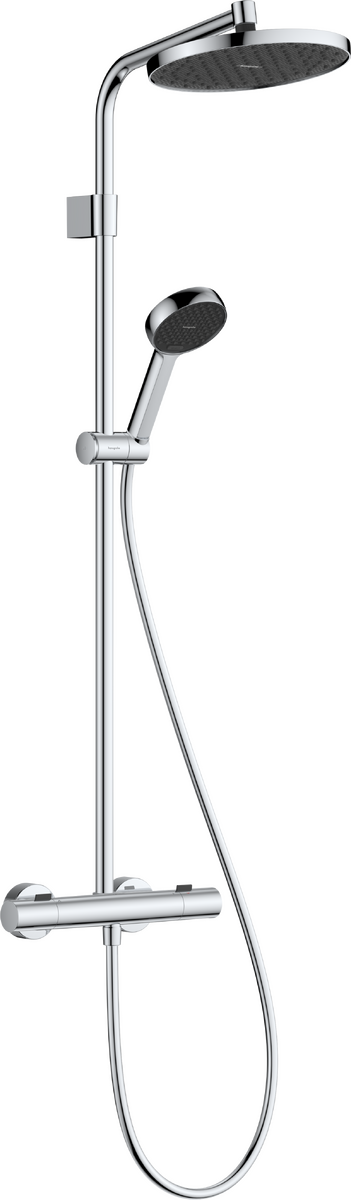 Bild von HANSGROHE Activera S Showerpipe 240 1jet EcoSmart mit Ecostat Fine Varia #28078000 - Chrom
