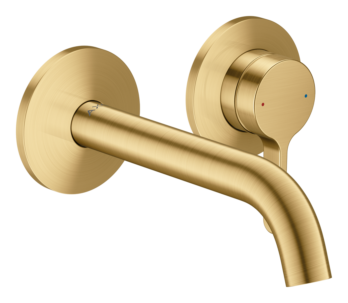 Bild von HANSGROHE AXOR One Einhebel-Waschtischmischer Unterputz für Wandmontage mit Hebelgriff und Auslauf 160 mm #48170250 - Brushed Gold Optic