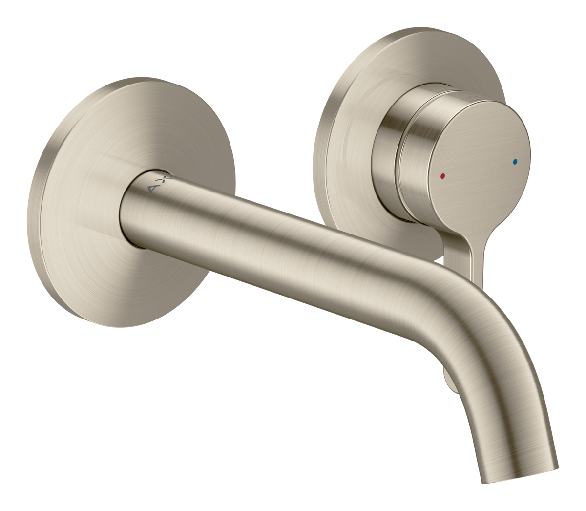 Bild von HANSGROHE AXOR One Einhebel-Waschtischmischer Unterputz für Wandmontage mit Hebelgriff und Auslauf 160 mm #48170820 - Brushed Nickel