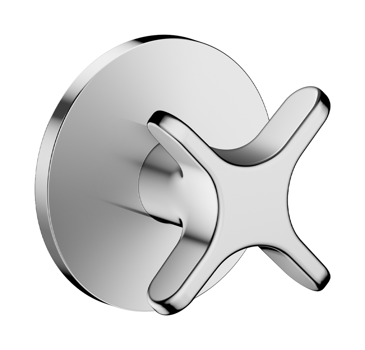 Bild von HANSGROHE AXOR One Absperrventil Unterputz mit Kreuzgriff #48771000 - Chrom