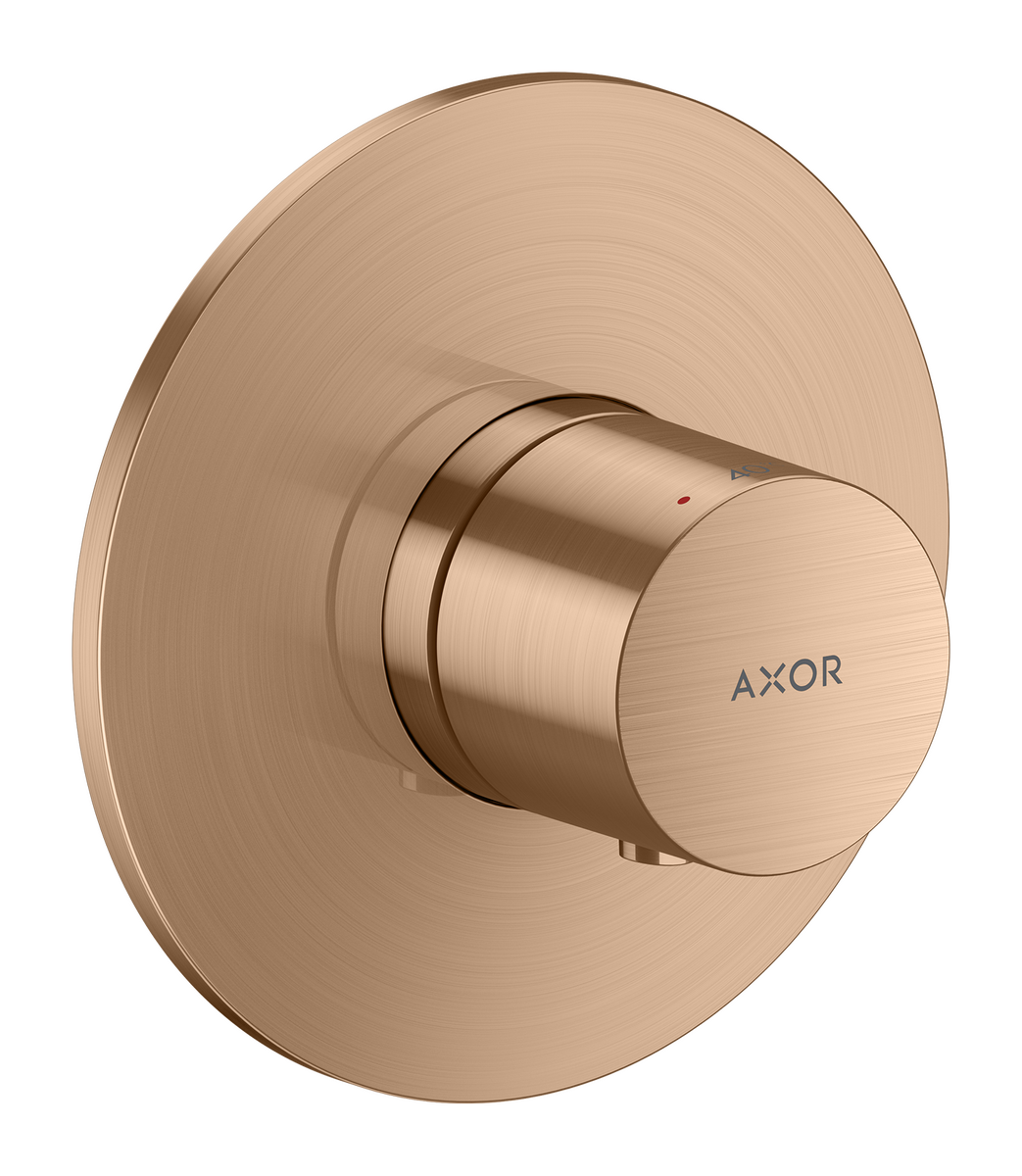 Bild von HANSGROHE AXOR One Thermostat Unterputz #48711310 - Brushed Red Gold