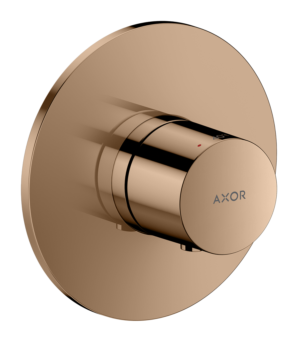 Bild von HANSGROHE AXOR One Thermostat Unterputz #48711300 - Polished Red Gold