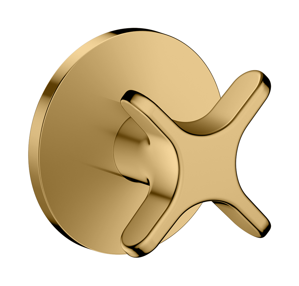 Bild von HANSGROHE AXOR One Absperrventil Unterputz mit Kreuzgriff #48771990 - Polished Gold Optic