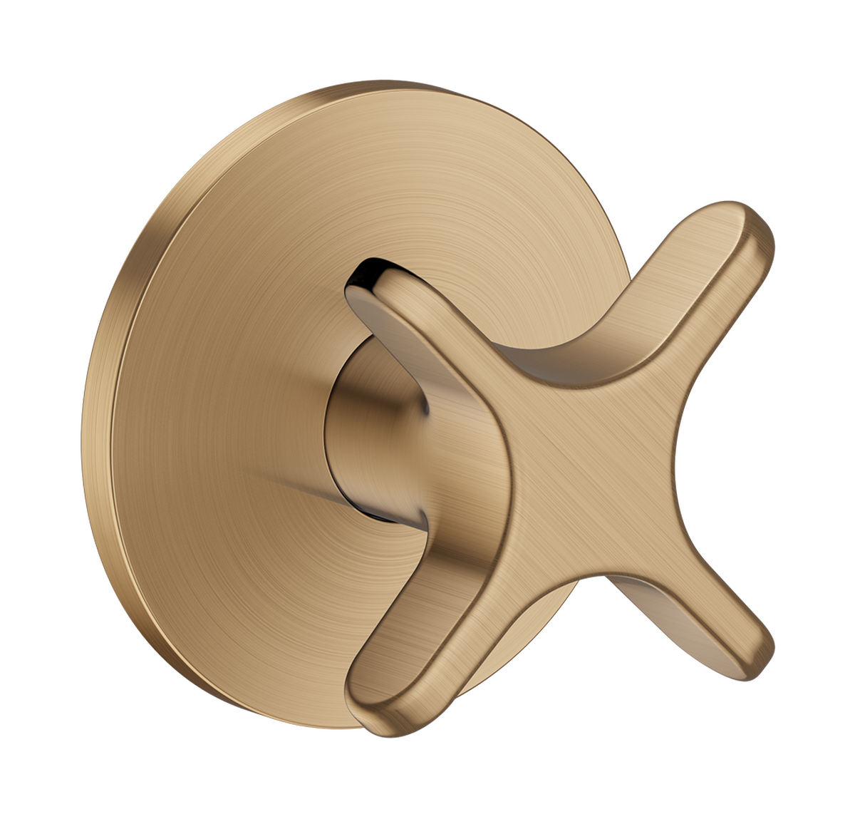 Bild von HANSGROHE AXOR One Absperrventil Unterputz mit Kreuzgriff #48771140 - Brushed Bronze