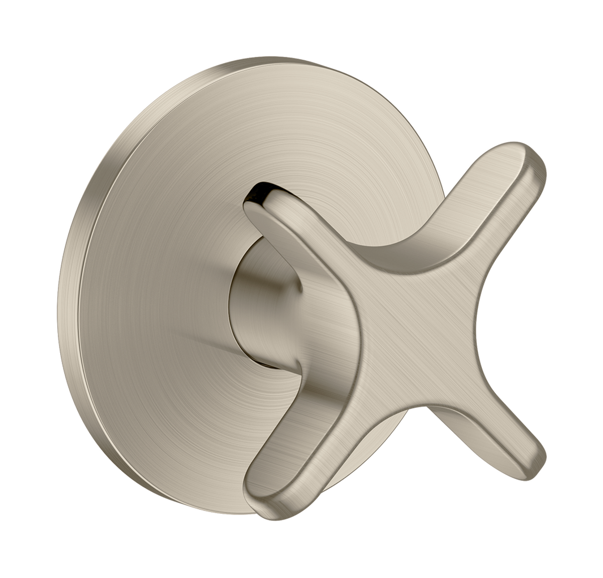 Bild von HANSGROHE AXOR One Absperrventil Unterputz mit Kreuzgriff #48771820 - Brushed Nickel