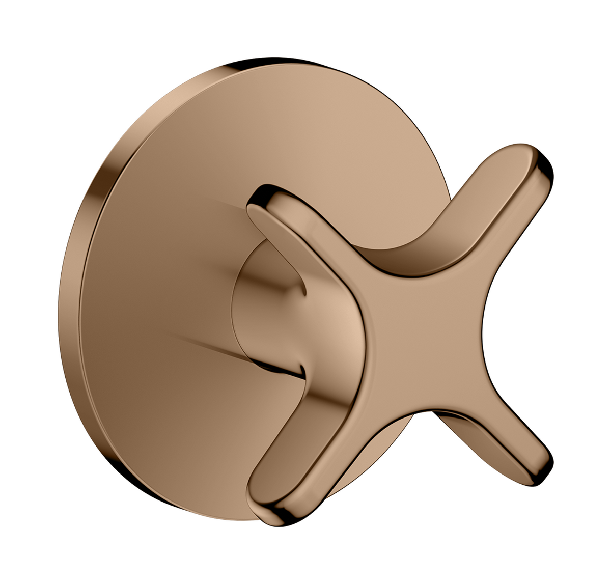 Bild von HANSGROHE AXOR One Absperrventil Unterputz mit Kreuzgriff #48771300 - Polished Red Gold