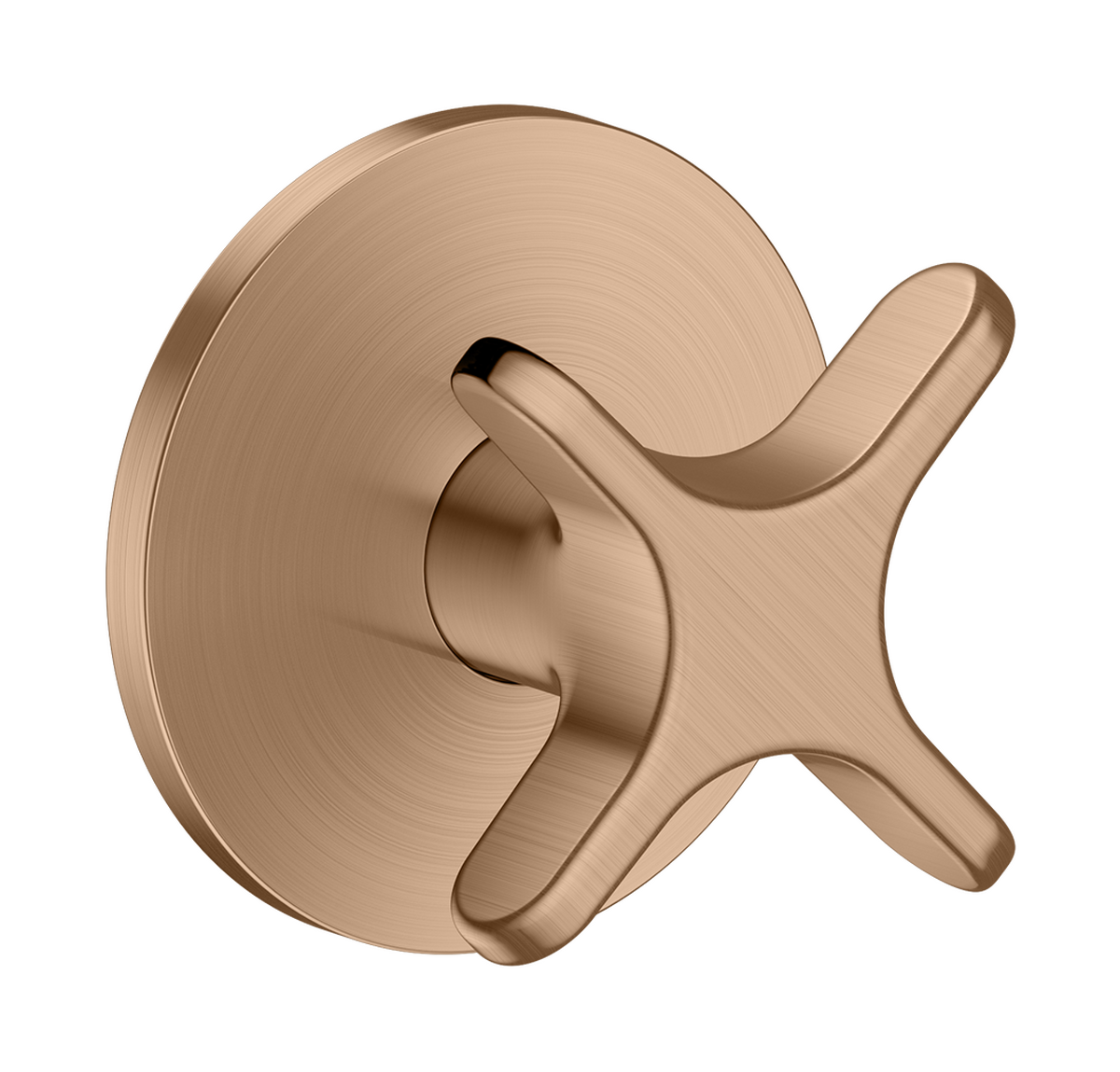 Bild von HANSGROHE AXOR One Absperrventil Unterputz mit Kreuzgriff #48771310 - Brushed Red Gold