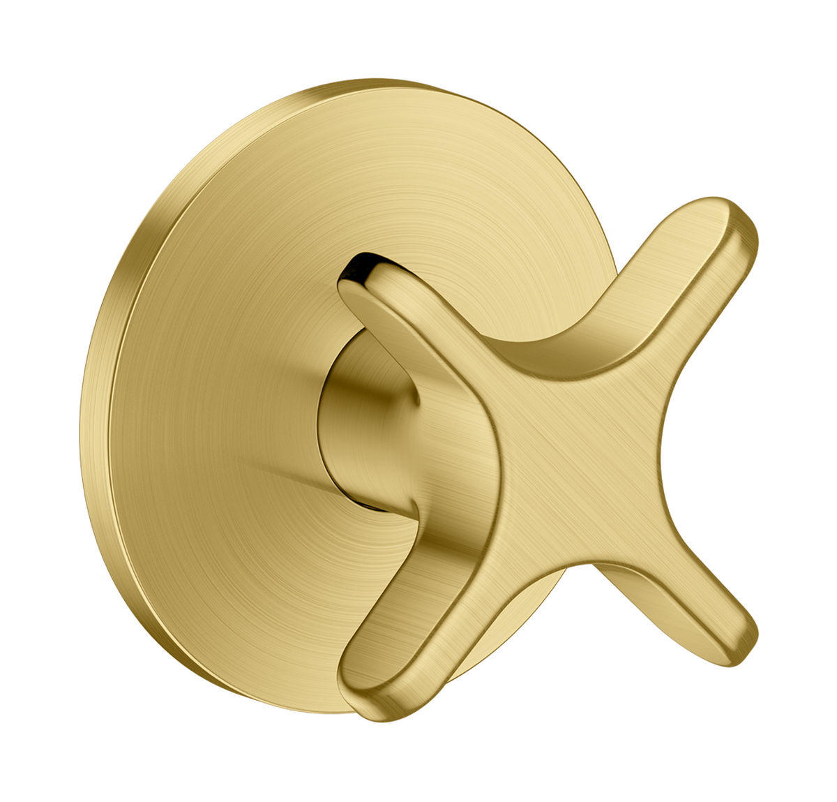 Bild von HANSGROHE AXOR One Absperrventil Unterputz mit Kreuzgriff #48771950 - Brushed Brass