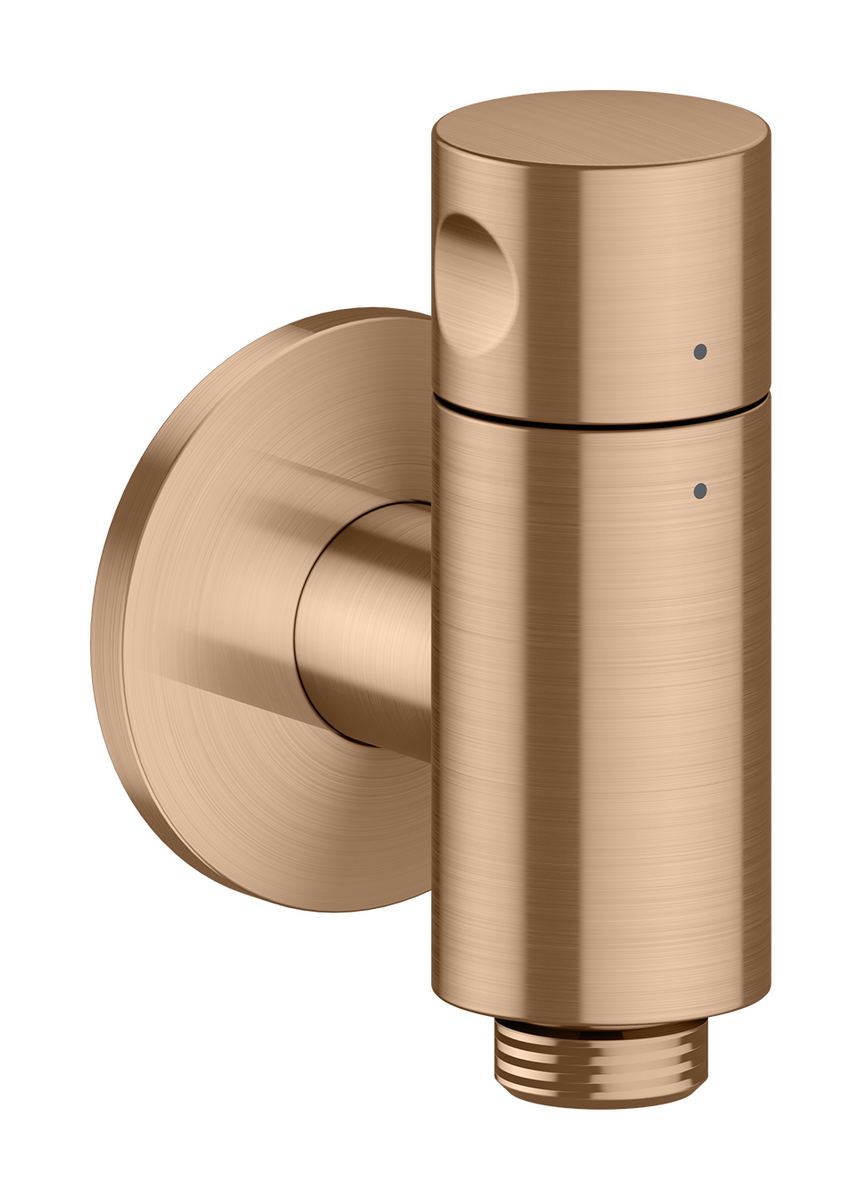Bild von HANSGROHE AXOR One Wandanschluss Stop mit Absperrventil #48781310 - Brushed Red Gold