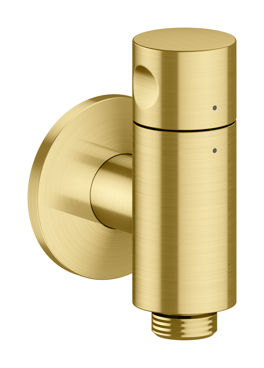 Bild von HANSGROHE AXOR One Wandanschluss Stop mit Absperrventil #48781950 - Brushed Brass