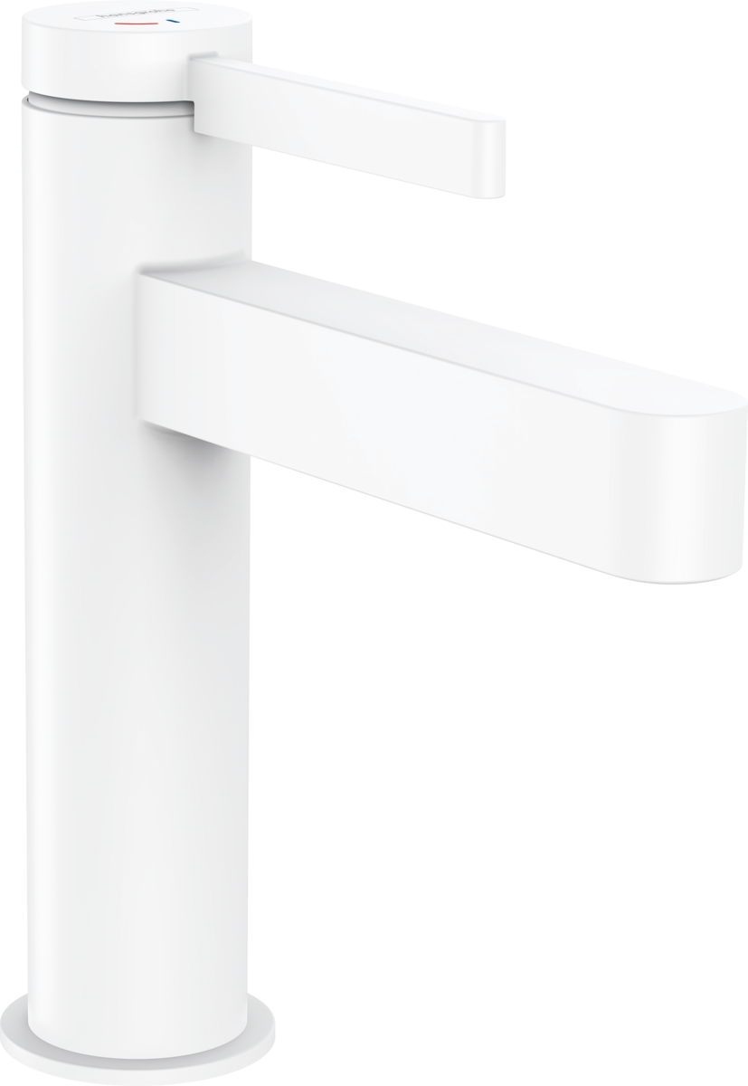 Bild von HANSGROHE Finoris Einhebel-Waschtischmischer 110 CoolStart mit Zugstangen-Ablaufgarnitur #76025700 - Mattweiß
