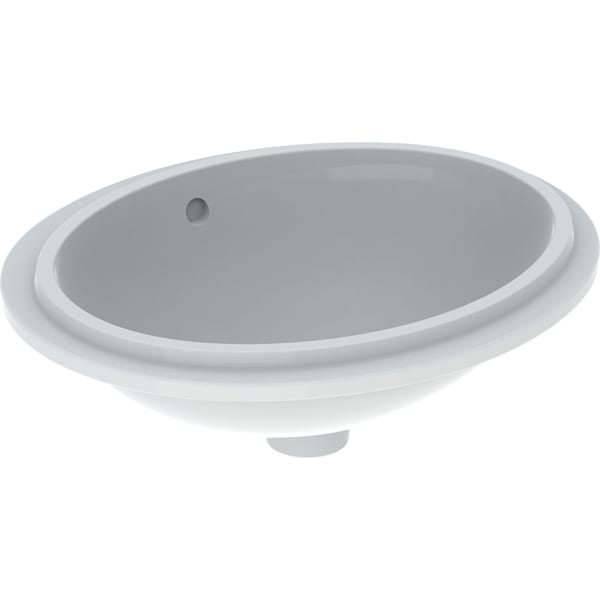 GEBERIT VariForm Unterbauwaschtisch oval #500.749.01.2 - weiß / Unterseite: glasiert