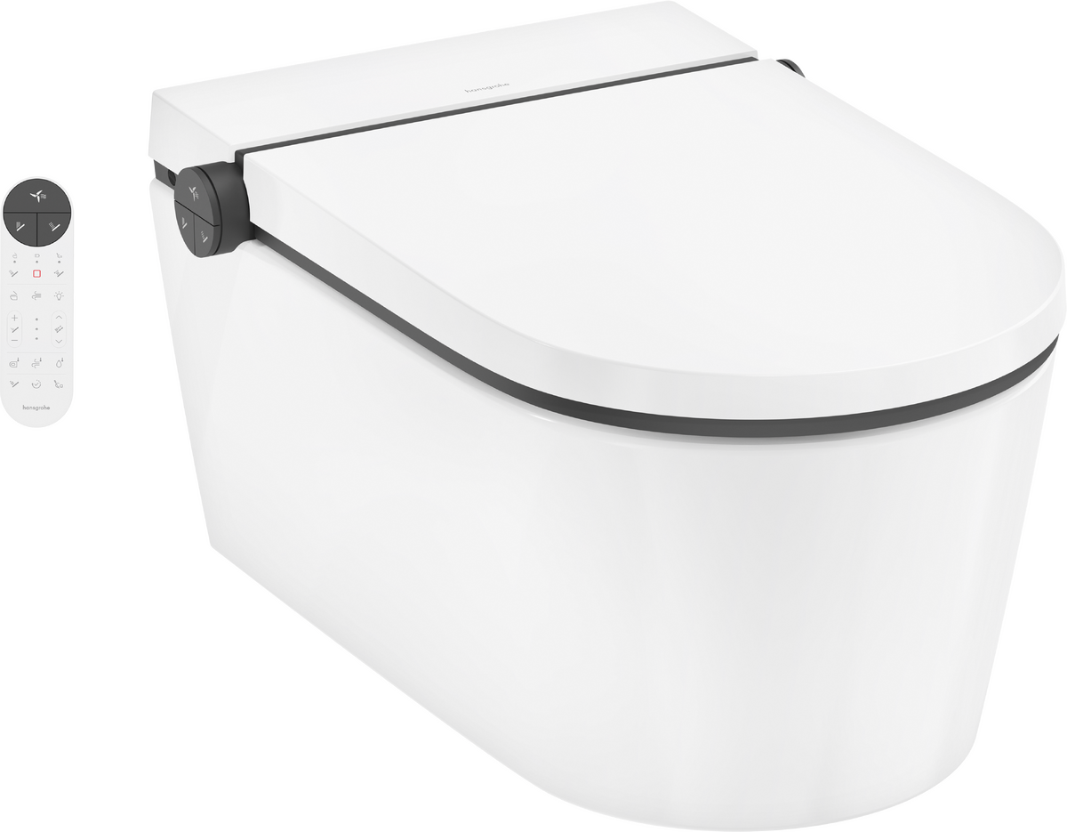 Bild von HANSGROHE LavaPura Element S Wand-Dusch-WC Komplett Set AquaHelix Flush, SmartClean, HygieneEffect #63021450 - Weiß