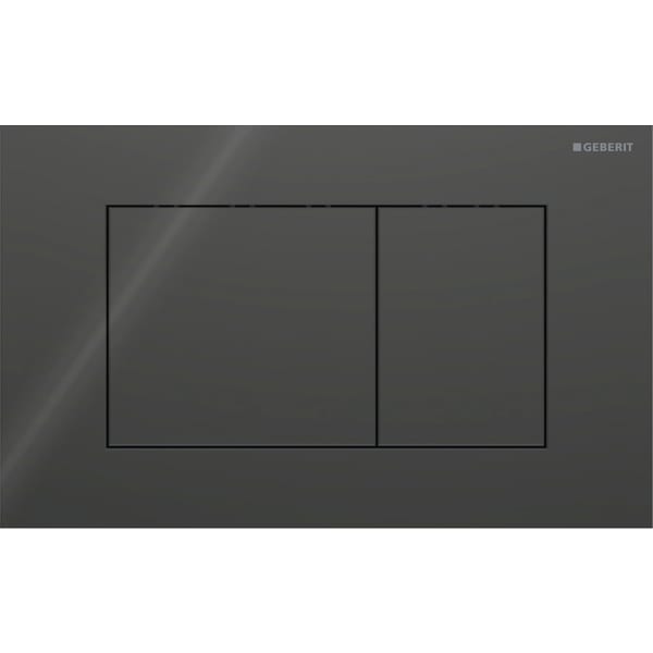Bild von GEBERIT Sigma40 Betätigungsplatte für 2-Mengen-Spülung, Square #115.629.SJ.1 - schwarz