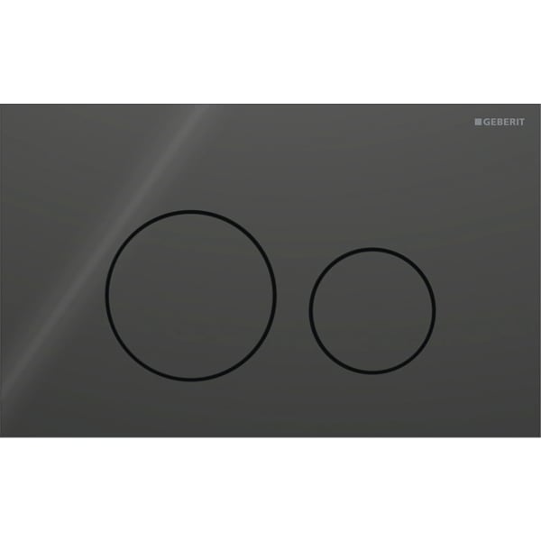 GEBERIT Sigma40 Betätigungsplatte für 2-Mengen-Spülung, Round #115.628.SJ.1 - schwarz