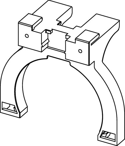 TECE TECE-Ersatzteil WC-Ablaufbogenhalter für TECE-Nassbauspülkasten #9820048