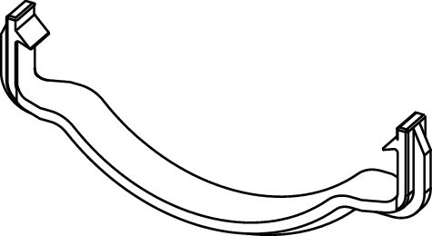 TECE TECE-Ersatzteil Bügel für WC-Ablaufbogenhalter für TECE-Nassbauspülkasten #9820049