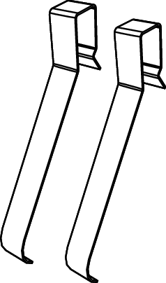 TECE TECE-Ersatzteil Tastenfedern für TECEsquare, 2er-Set #9820253