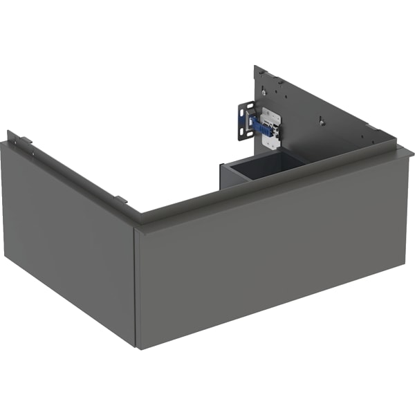 GEBERIT iCon Unterschrank für Waschtisch, mit einer Schublade #502.310.JK.1 - Korpus und Front: lava / lackiert matt Griff: lava / pulverbeschichtet matt