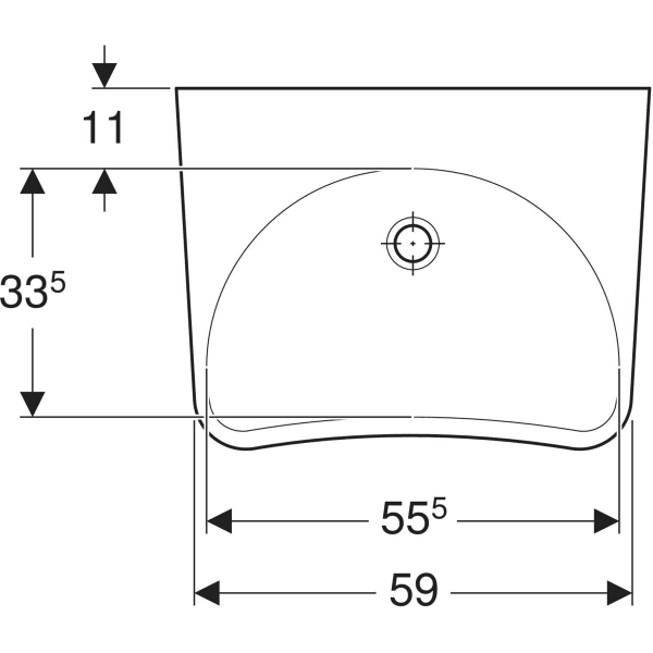 GEBERIT Paracelsus Waschtisch #251060600 - weiß / KeraTect