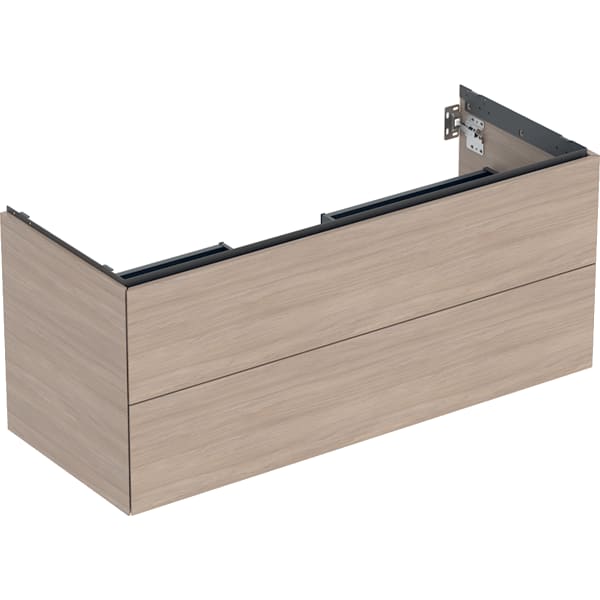 GEBERIT ONE Unterschrank für Waschtisch, mit zwei Schubladen #505.265.00.5 - Eiche / Melamin Holzstruktur