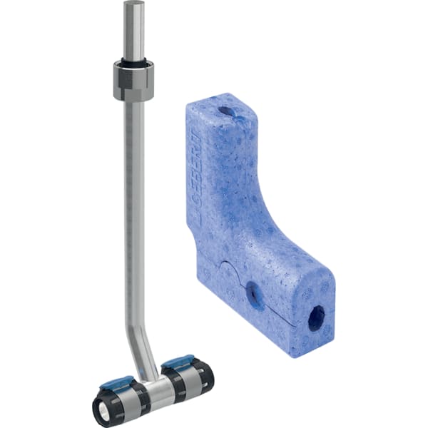 GEBERIT FlowFit Metallrohr-Anschluss-T-Stück mit Anschlussverschraubung für Eurokonus #619.421.22.1