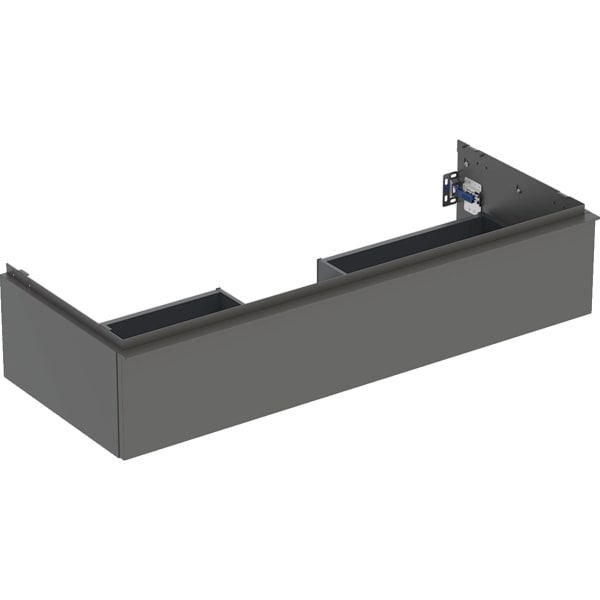 GEBERIT iCon Unterschrank für Waschtisch, mit einer Schublade #502.313.JK.1 - Korpus und Front: lava / lackiert matt Griff: lava / pulverbeschichtet matt