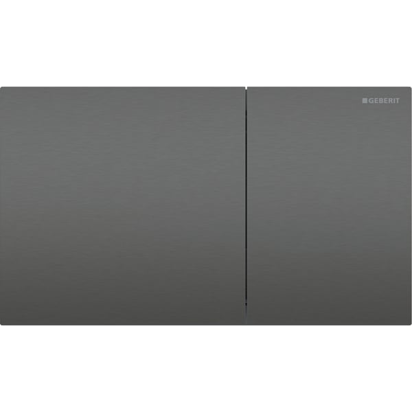 GEBERIT Sigma70 Betätigungsplatte für 2-Mengen-Spülung schwarzchrom / gebürstet, easy-to-clean-beschichtet 115.622.QD.1