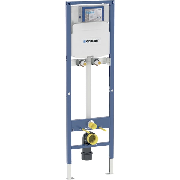 GEBERIT Duofix Element für Ausguss, 175 cm, mit Sigma UP-Spülkasten 12 cm, Wandarmatur AP #111.565.00.1