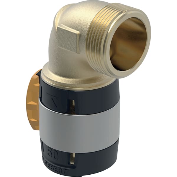 GEBERIT FlowFit Übergangsbogen 90° mit Außengewinde #620.506.00.1