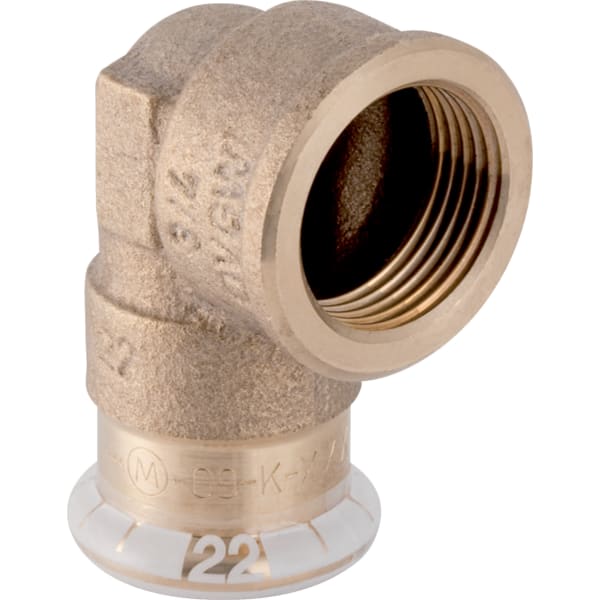 GEBERIT Mapress Kupfer Übergangswinkel 90° mit Innengewinde #63863