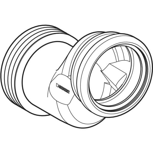 GEBERIT Set Anschlussstutzen für Wand-WC, 5 cm etagiert #388.352.29.1