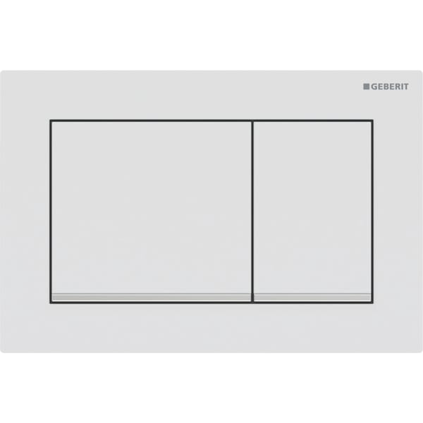 GEBERIT Omega30 Betätigungsplatte für 2-Mengen-Spülung 115.080.JT.1 weiss matt / chrom