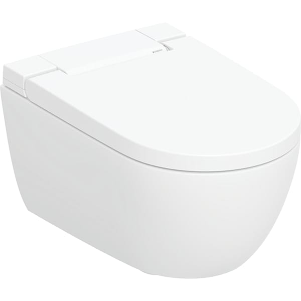 GEBERIT AquaClean Alba WC-Komplettanlage Wand-WC #146.350.01.1 - WC-Keramik: weiß / KeraTect Designabdeckung: weiß