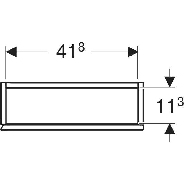 GEBERIT Hängeschrank quadratisch, mit einer Tür #502.319.01.3 - Korpus und Front: weiß / lackiert matt