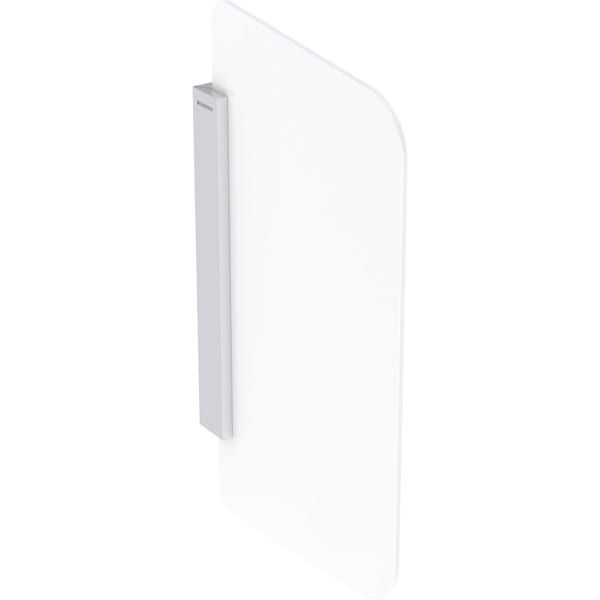 GEBERIT Urinaltrennwand Glas #115.211.TD.1 - Halterung: Aluminium gebürstet Glas: weiss / satiniert