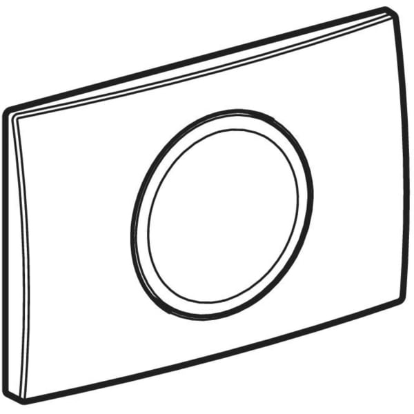 GEBERIT Delta15 Betätigungsplatte, rund, Spül-Stopp-Spülung #115.120.46.5 - chrom / matt