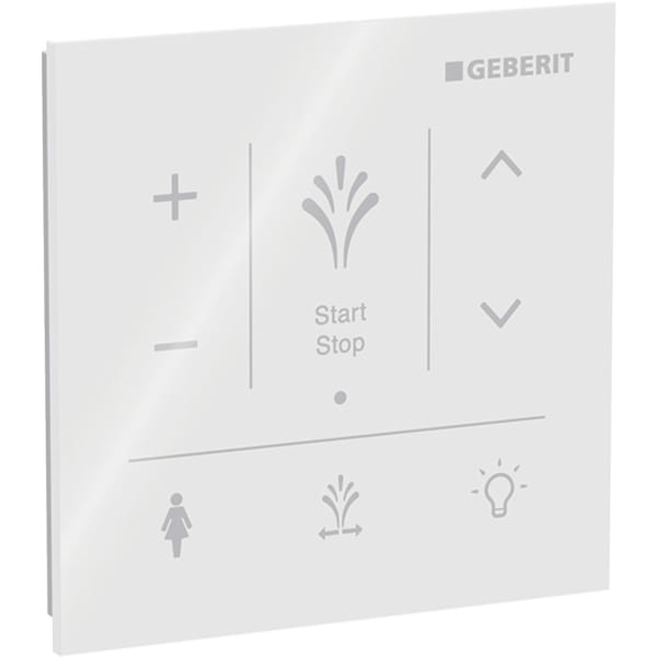 GEBERIT Wandbedienpanel für Geberit AquaClean Sela #147.041.SI.1 - weiß / Glas