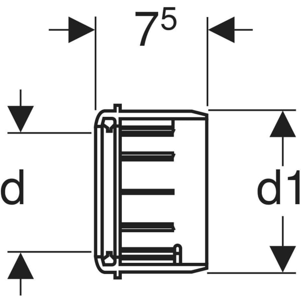GEBERIT PE Übergangsmuffe #367.928.16.1