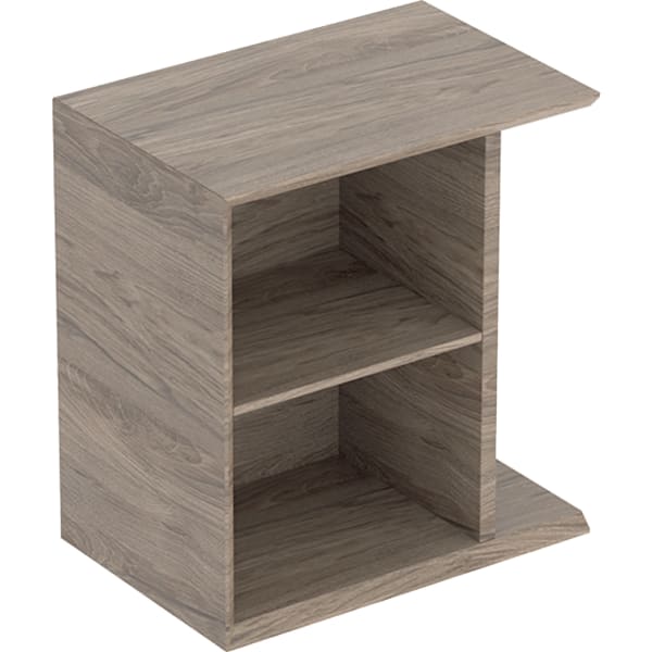 GEBERIT iCon Seitenelement #502.324.JR.1 - Nussbaum hickory / Melamin Holzstruktur