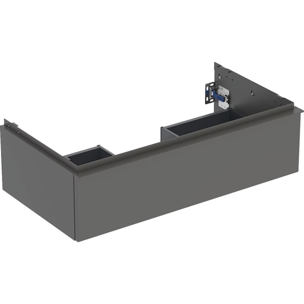 GEBERIT iCon Unterschrank für Waschtisch, mit einer Schublade #502.312.JK.1 - Korpus und Front: lava / lackiert matt Griff: lava / pulverbeschichtet matt